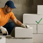 Come funziona la posa dei blocchi in calcestruzzo cellulare? L’errore comune che compromette l’isolamento