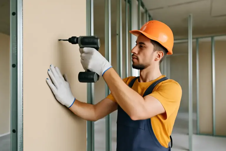 Posa di pareti divisorie in cartongesso su strutture in acciaio: il procedimento passo-passo che accelera i lavori senza errori